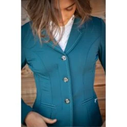 PÉNÉLOPE Veste De Concours Paris Soft Air - Bleu Canard -Caval’Style Boutique veste de concours paris soft air bleu canard 1 3