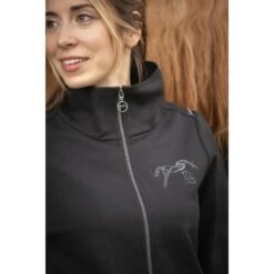 PÉNÉLOPE Veste Tweeny Strass - Noir -Caval’Style Boutique veste tweeny strass noir 5